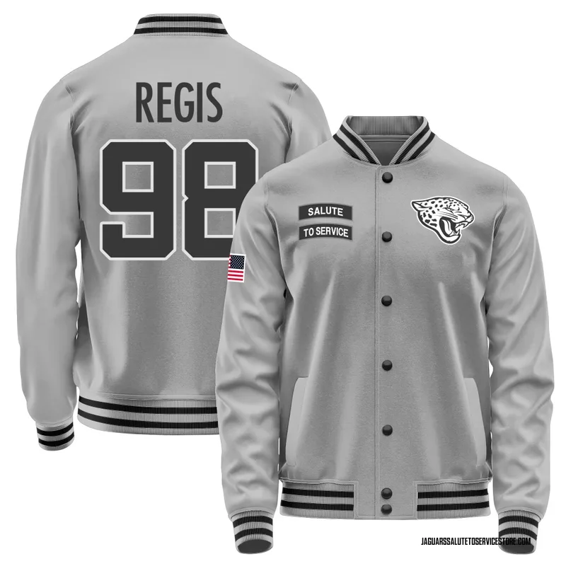 Men's Albert Regis Jacksonville Jaguars Gray Salute to Service Performance Jacket