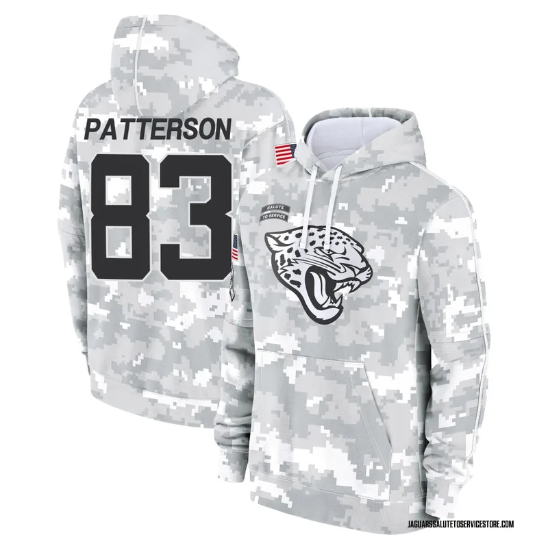 Men's Ben Patterson Jacksonville Jaguars Camo Arctic 2024 Salute to Service Club Fleece Pullover Hoodie