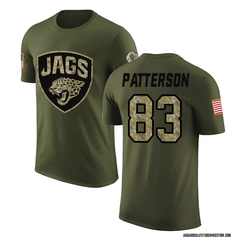 Men's Ben Patterson Jacksonville Jaguars Legend Olive Salute to Service T-Shirt
