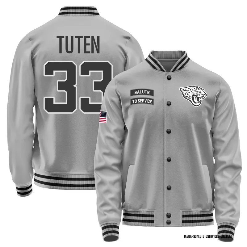 Men's Bhayshul Tuten Jacksonville Jaguars Gray Salute to Service Performance Jacket