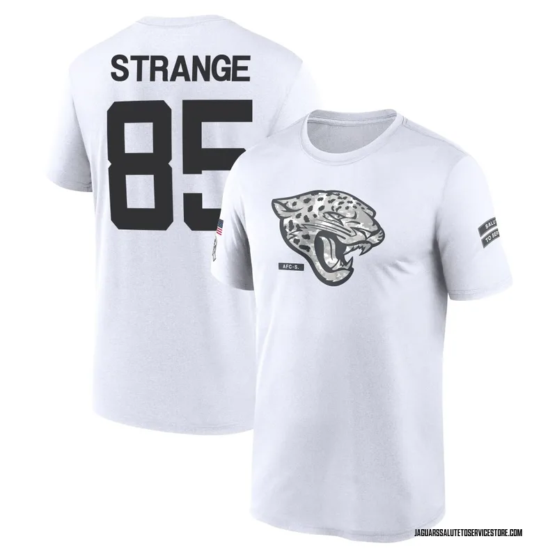 Men's Brenton Strange Jacksonville Jaguars Legend White 2024 Salute to Service Performance T-Shirt