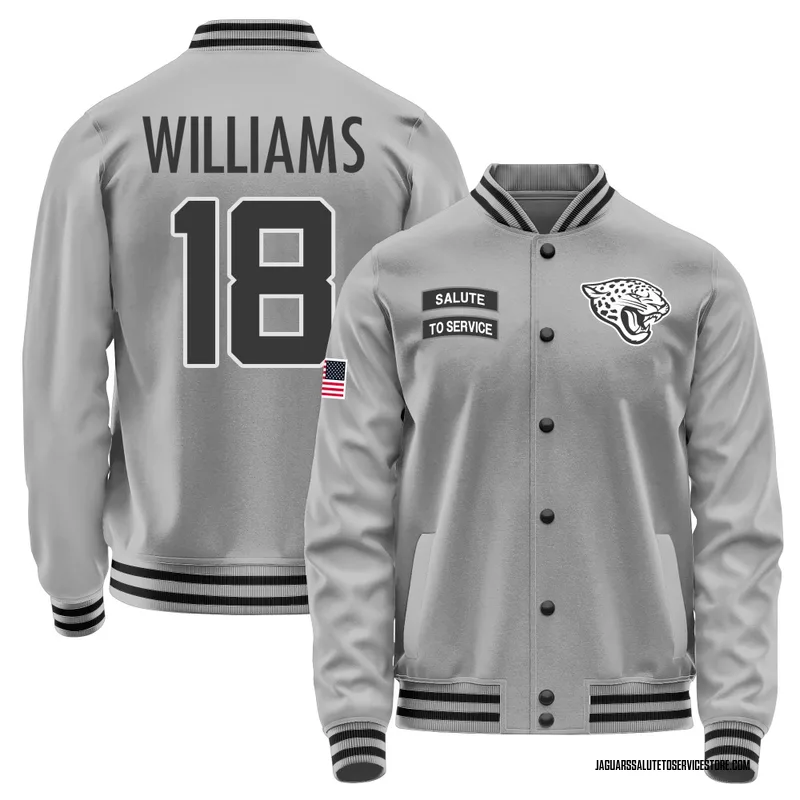 Men's CJ Williams Jacksonville Jaguars Gray Salute to Service Performance Jacket