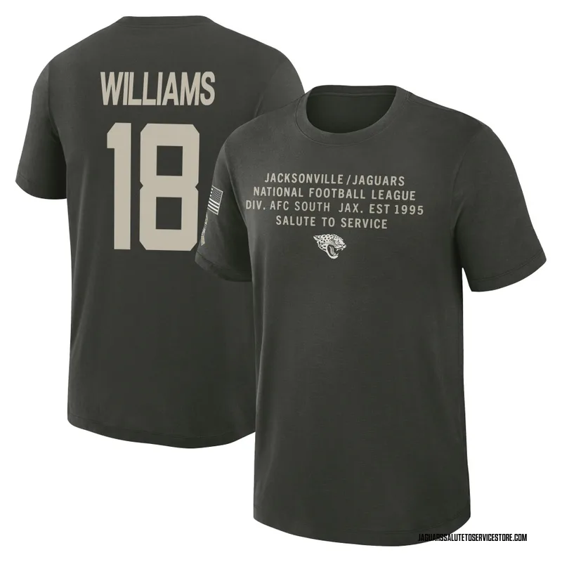 Men's CJ Williams Jacksonville Jaguars Green Forest/ 2025 Salute to Service Sideline Slub T-Shirt