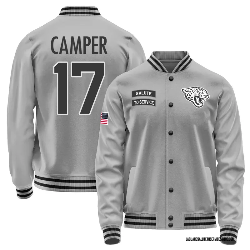 Men's Cam Camper Jacksonville Jaguars Gray Salute to Service Performance Jacket