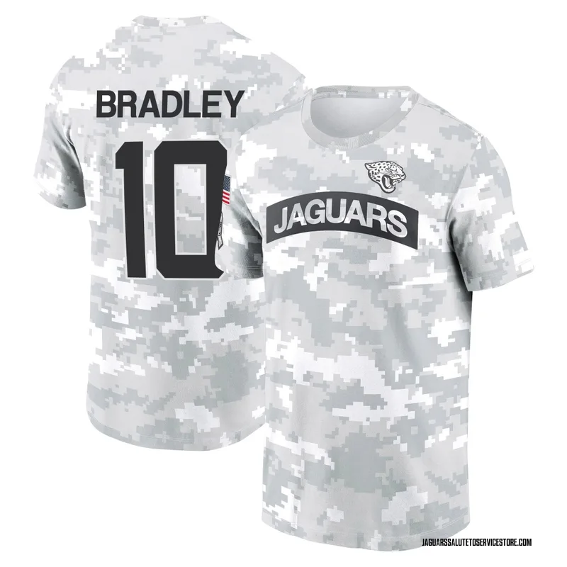 Men's Carter Bradley Jacksonville Jaguars Camo Arctic 2024 Salute to Service Performance T-Shirt