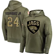 Men's Chris Rodriguez Jr. Jacksonville Jaguars Olive Salute to Service Pullover Hoodie