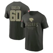 Men's Dieter Eiselen Jacksonville Jaguars Green Forest/ 2025 Salute to Service Sideline Primary Edge T-Shirt