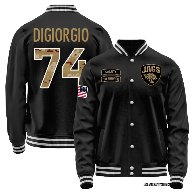 Men's Garrett DiGiorgio Jacksonville Jaguars Black Salute to Service Sideline Performance Jacket