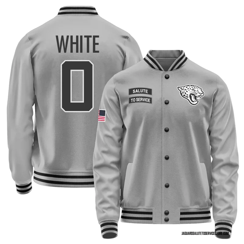 Men's Jordan White Jacksonville Jaguars Gray Salute to Service Performance Jacket