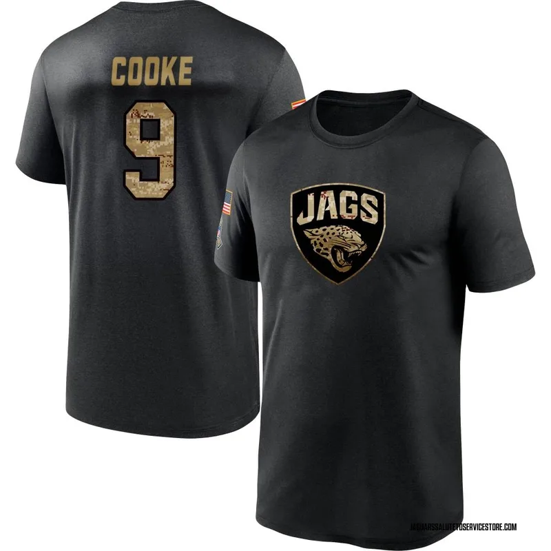 Men's Logan Cooke Jacksonville Jaguars Black 2020 Salute To Service Performance T-Shirt