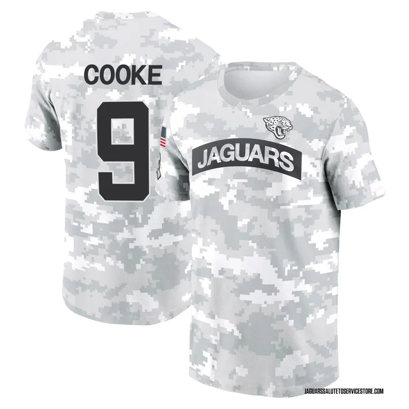 Men's Logan Cooke Jacksonville Jaguars Camo Arctic 2024 Salute to Service Performance T-Shirt