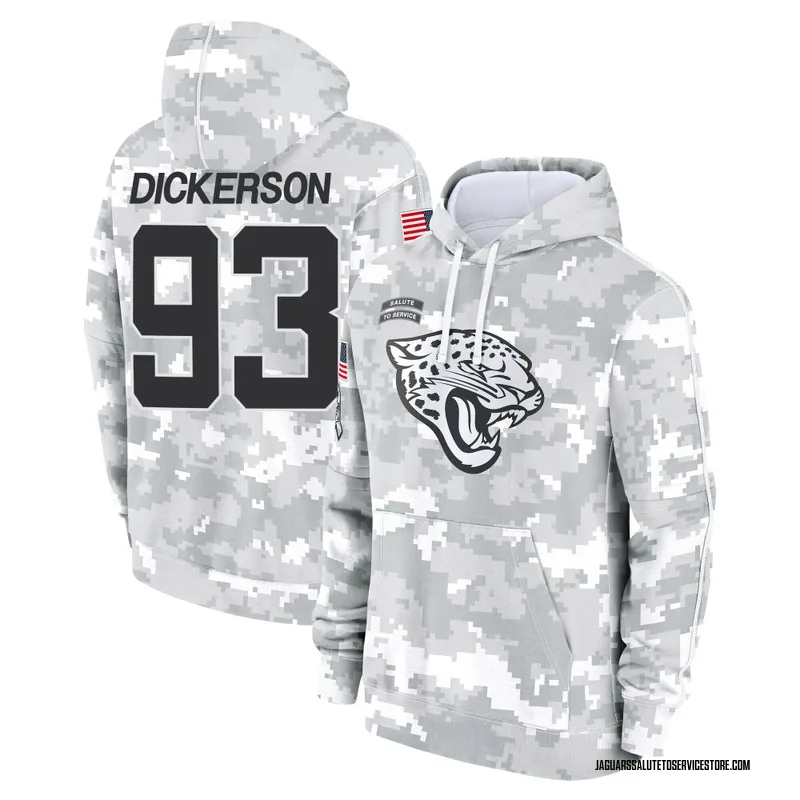Men's Matt Dickerson Jacksonville Jaguars Camo Arctic 2024 Salute to Service Club Fleece Pullover Hoodie