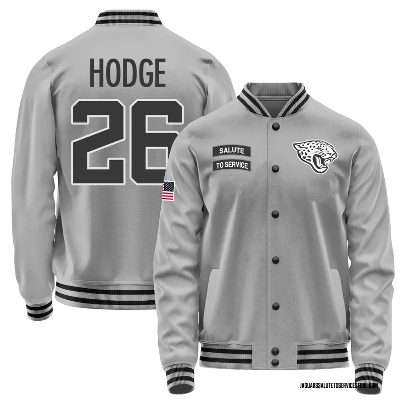 Men's Preston Hodge Jacksonville Jaguars Gray Salute to Service Performance Jacket