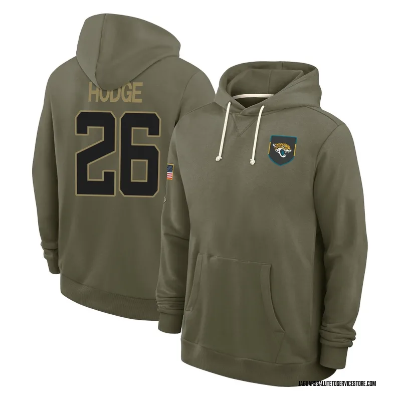 Men's Preston Hodge Jacksonville Jaguars Olive 2025 Salute to Service Hoodie