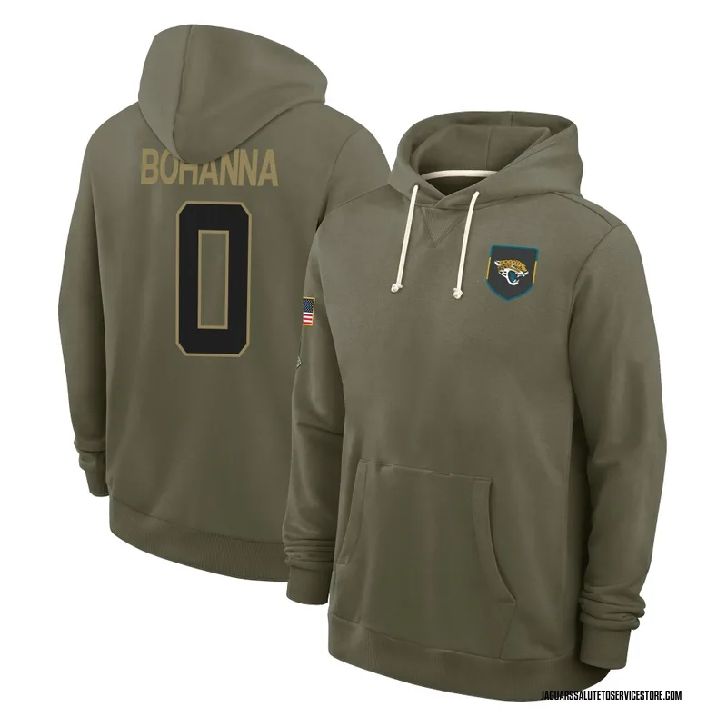 Men's Quinton Bohanna Jacksonville Jaguars Olive 2025 Salute to Service Hoodie