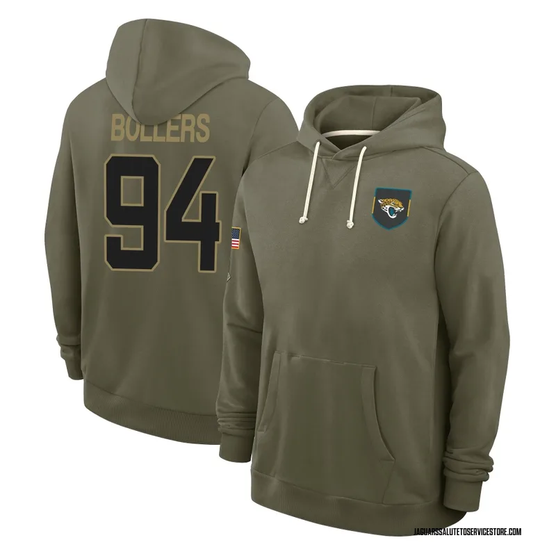 Men's T.J. Bollers Jacksonville Jaguars Olive 2025 Salute to Service Hoodie