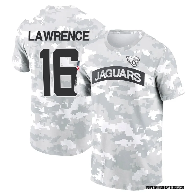 Men's Trevor Lawrence Jacksonville Jaguars Camo Arctic 2024 Salute to Service Performance T-Shirt
