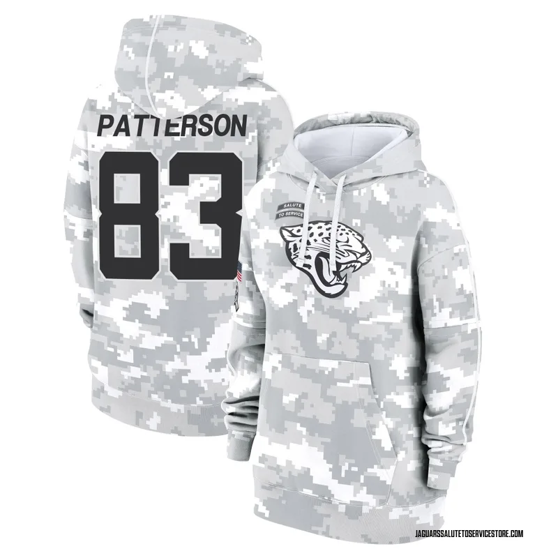 Women's Ben Patterson Jacksonville Jaguars Camo Arctic 2024 Salute to Service Club Fleece Pullover Hoodie