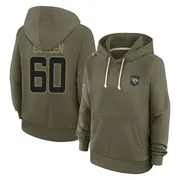Women's Dieter Eiselen Jacksonville Jaguars Olive 2025 Salute to Service Hoodie