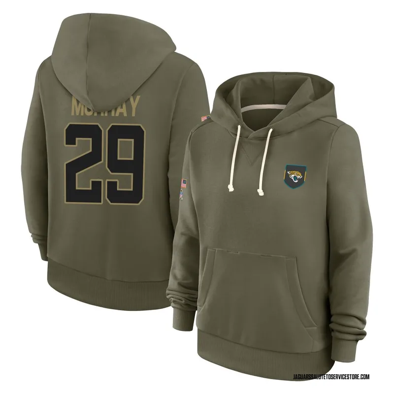 Women's Eric Murray Jacksonville Jaguars Olive 2025 Salute to Service Hoodie
