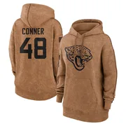 Women's Ethan Conner Jacksonville Jaguars Brown 2023 Salute To Service Pullover Hoodie