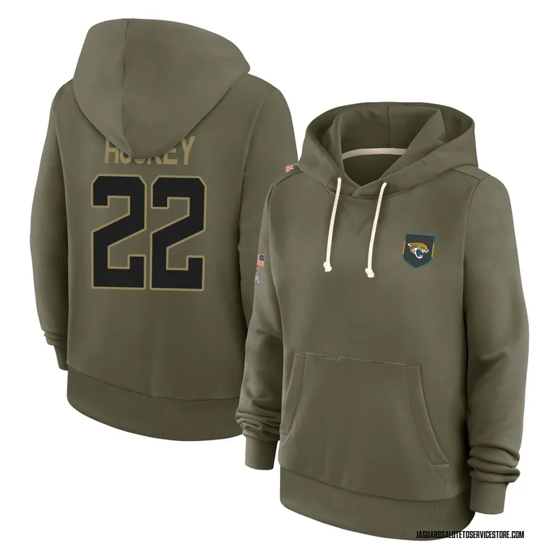Women's Jalen Huskey Jacksonville Jaguars Olive 2025 Salute to Service Hoodie