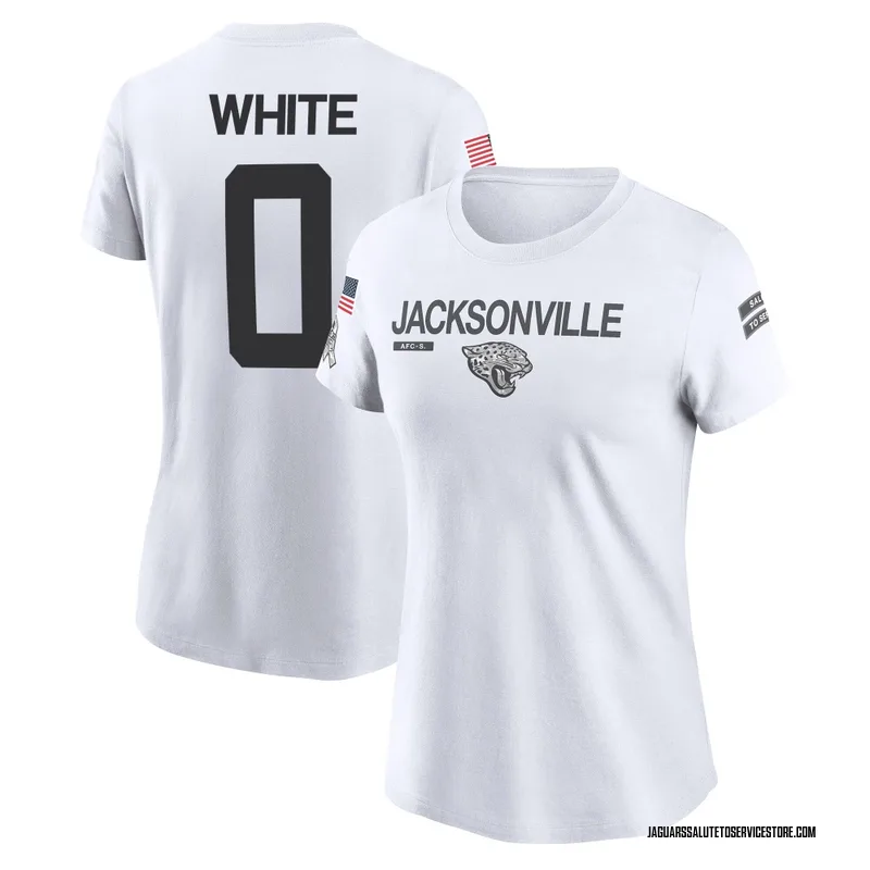 Women's Jordan White Jacksonville Jaguars Legend White 2024 Salute to Service Performance T-Shirt