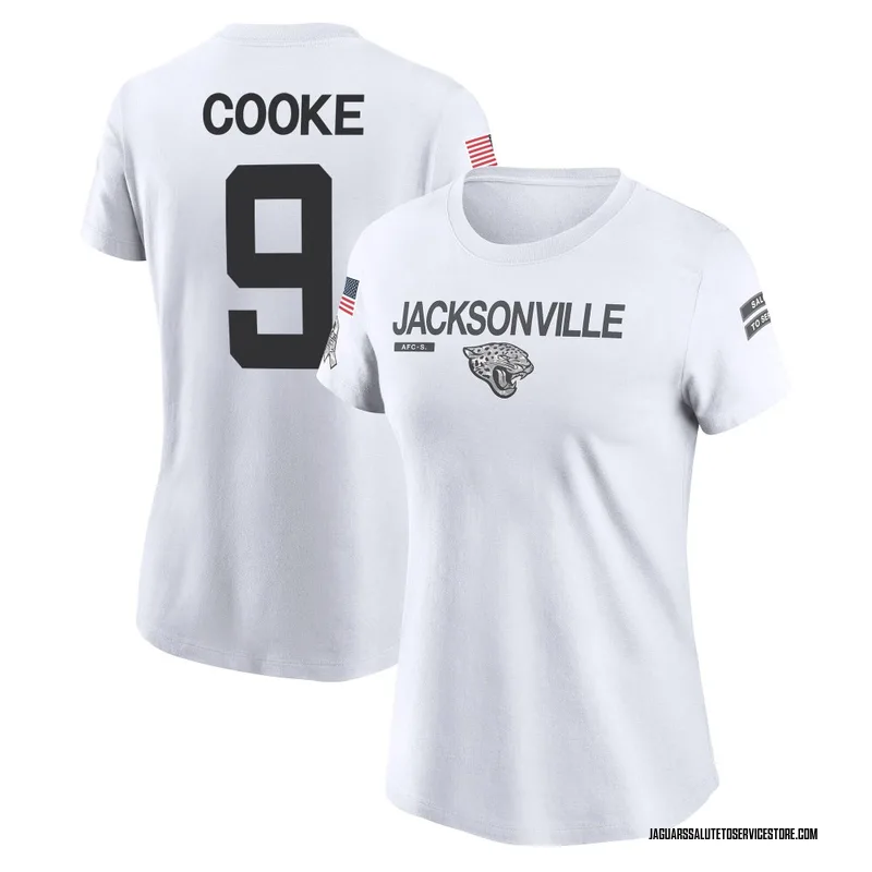 Women's Logan Cooke Jacksonville Jaguars Legend White 2024 Salute to Service Performance T-Shirt