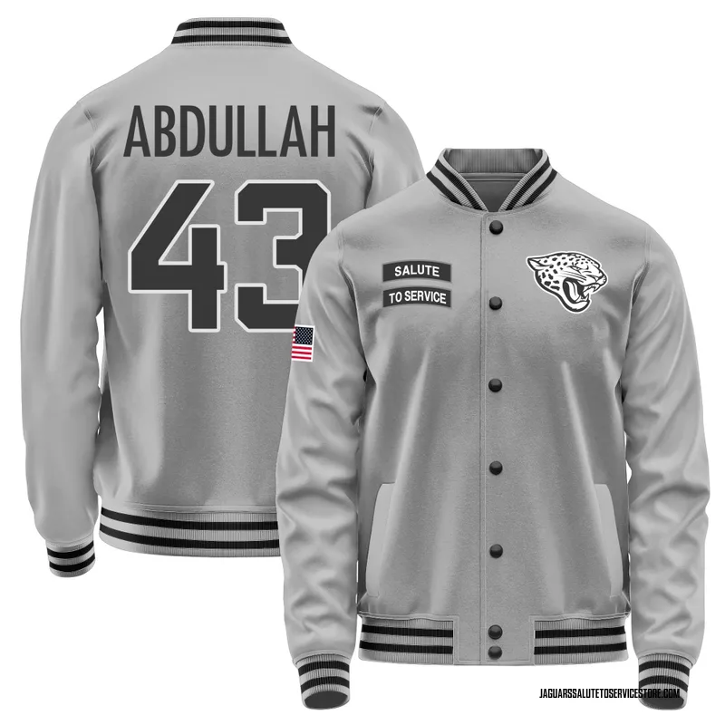 Youth Ameer Abdullah Jacksonville Jaguars Gray Salute to Service Performance Jacket