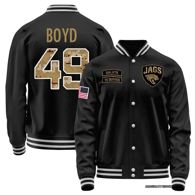 Youth Brady Boyd Jacksonville Jaguars Black Salute to Service Sideline Performance Jacket