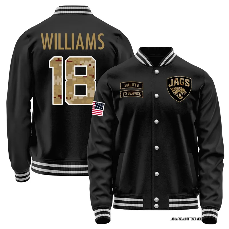 Youth CJ Williams Jacksonville Jaguars Black Salute to Service Sideline Performance Jacket