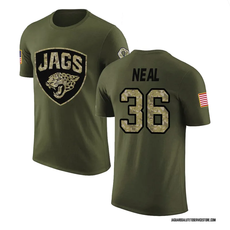 Youth Devin Neal Jacksonville Jaguars Legend Olive Salute to Service T-Shirt