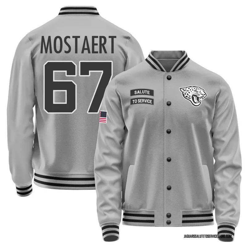 Youth Eli Mostaert Jacksonville Jaguars Gray Salute to Service Performance Jacket