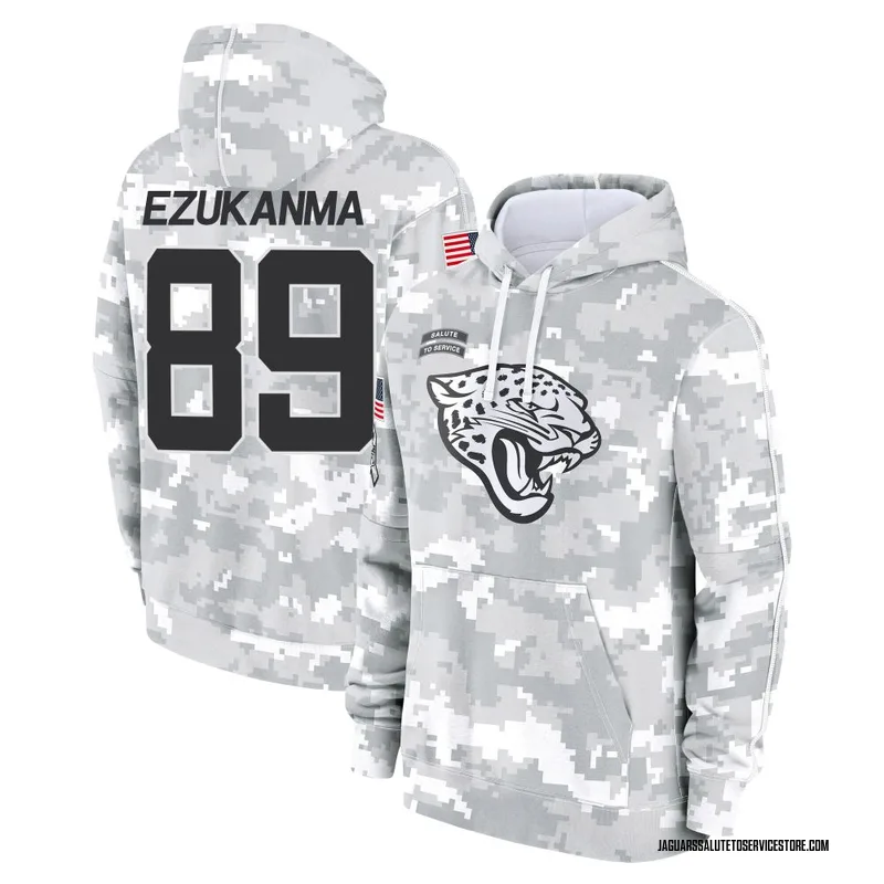 Youth Erik Ezukanma Jacksonville Jaguars Camo Arctic 2024 Salute to Service Club Fleece Pullover Hoodie