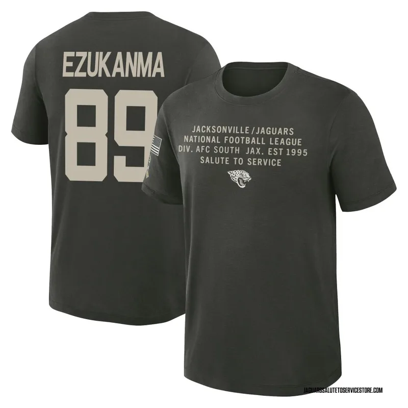 Youth Erik Ezukanma Jacksonville Jaguars Green Forest/ 2025 Salute to Service Sideline Slub T-Shirt