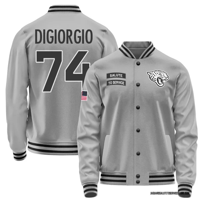 Youth Garrett DiGiorgio Jacksonville Jaguars Gray Salute to Service Performance Jacket