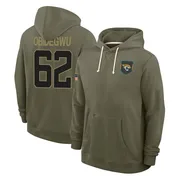 Youth Jimto Obidegwu Jacksonville Jaguars Olive 2025 Salute to Service Hoodie