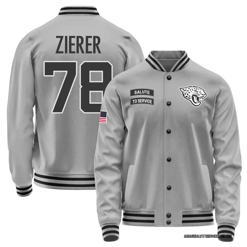 Youth Kilian Zierer Jacksonville Jaguars Gray Salute to Service Performance Jacket