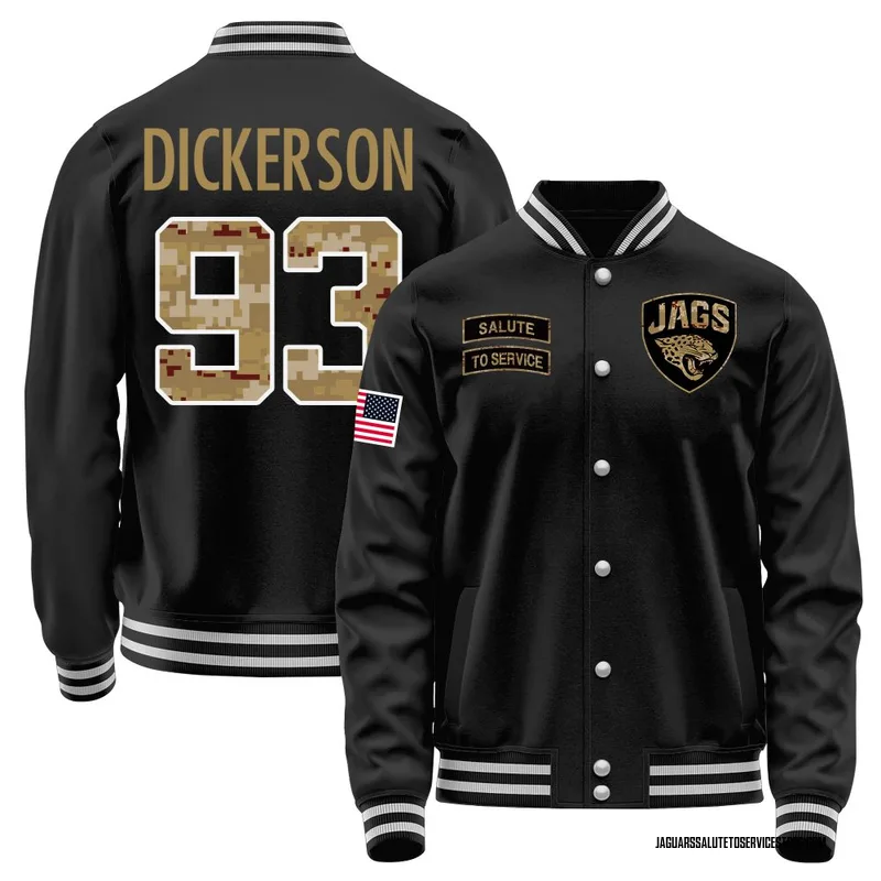 Youth Matt Dickerson Jacksonville Jaguars Black Salute to Service Sideline Performance Jacket