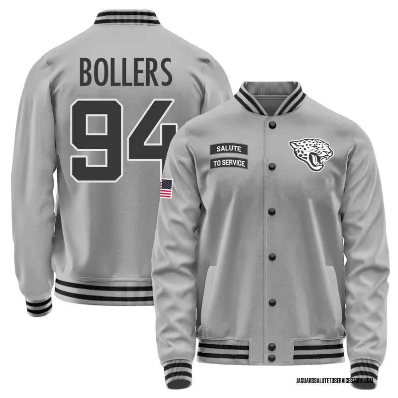 Youth T.J. Bollers Jacksonville Jaguars Gray Salute to Service Performance Jacket