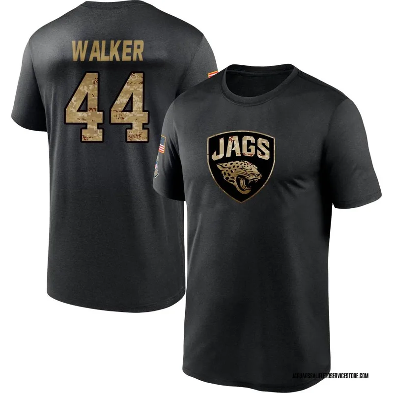 Youth Travon Walker Jacksonville Jaguars Black 2020 Salute To Service Performance T-Shirt