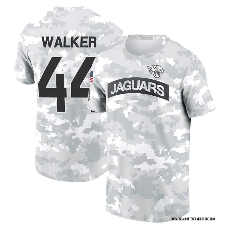 Youth Travon Walker Jacksonville Jaguars Camo Arctic 2024 Salute to Service Performance T-Shirt