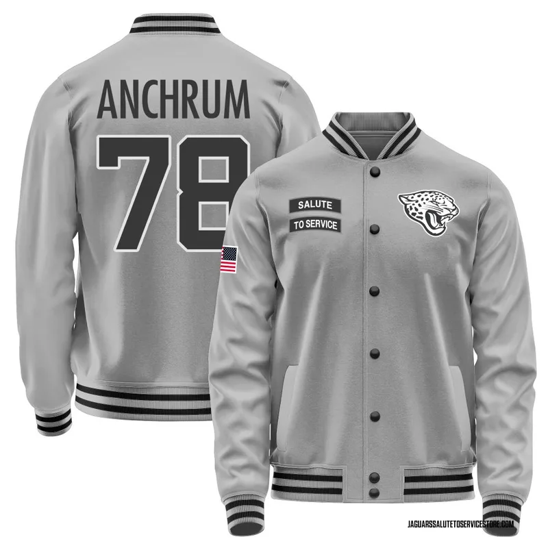 Youth Tremayne Anchrum Jacksonville Jaguars Gray Salute to Service Performance Jacket
